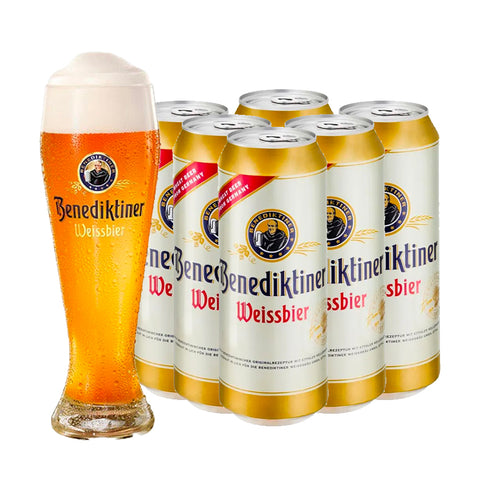 Germany's Benediktiner Weissbier [Canned Half Dozen] Baidihuang Abbey Wheat Beer (White Wheat) - 500ml