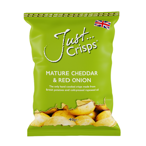 Just Crisps【Mature Cheddar & Red Onion】British Crisps