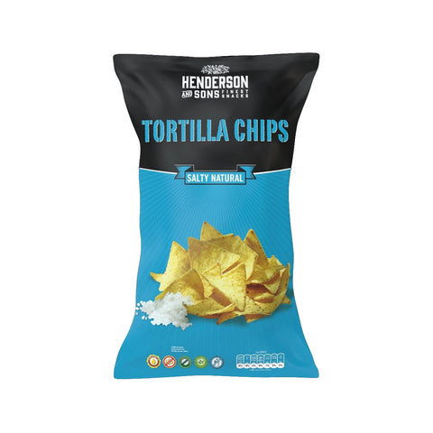 Germany's Henderson &amp; Sons Tortilla Chips [Natural Sea Salt Flavor] Mexican Corn Chips