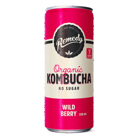 Australian Remedy [natural sugar-free carbonated drink] Kombucha 250ml x 4 cans